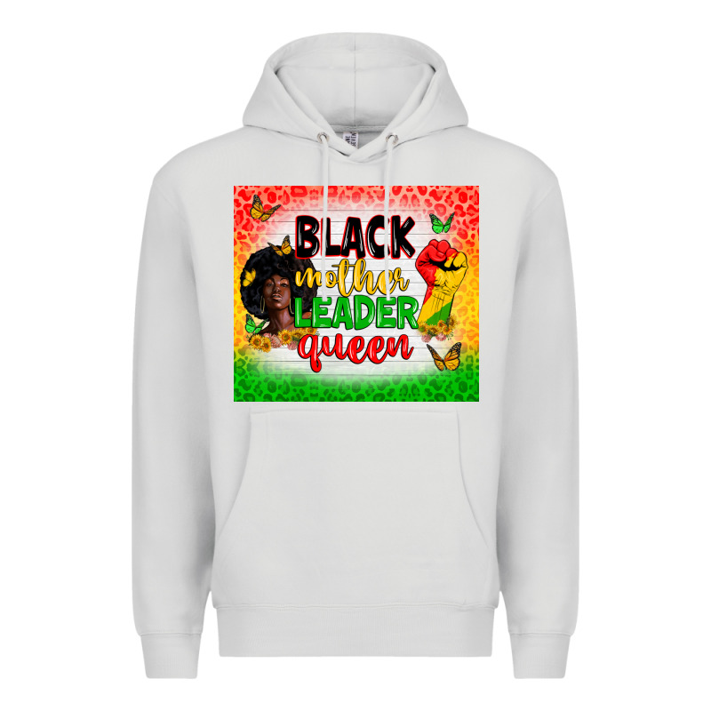 Black Mother Leader Premium Hoodie by Zillion Design Studio | Teevron