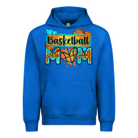 Cobalt basketball mom with leopard Urban Hoodie - Zillion Design Studio