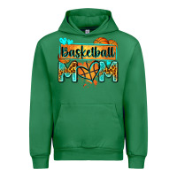 Emerald basketball mom with leopard Urban Hoodie - Zillion Design Studio
