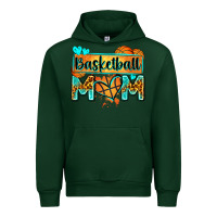 Forest Green basketball mom with leopard Urban Hoodie - Zillion Design Studio