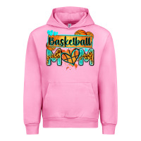Fuchsia Pink basketball mom with leopard Urban Hoodie - Zillion Design Studio