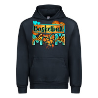 Navy basketball mom with leopard Urban Hoodie - Zillion Design Studio