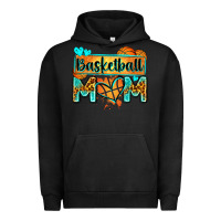 Pigment Black basketball mom with leopard Urban Hoodie - Zillion Design Studio