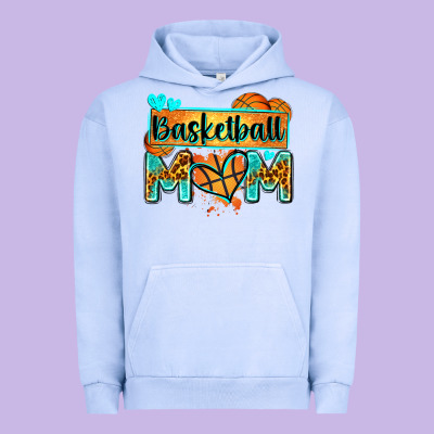 Basketball Mom With Leopard Urban Hoodie Designed By Zillion Design Studio