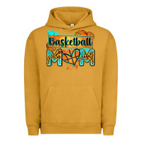Pigment Peanut Butter basketball mom with leopard Urban Hoodie - Zillion Design Studio