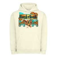 Pigment Pistachio basketball mom with leopard Urban Hoodie - Zillion Design Studio