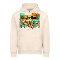 Sandshell basketball mom with leopard Urban Hoodie - Zillion Design Studio