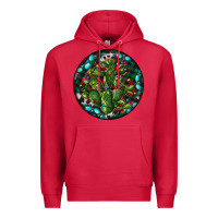 Cardinal Christmas Santa Claus round Premium Hoodie - RanaPortraitStore