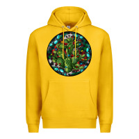 Lemon Christmas Santa Claus round Premium Hoodie - RanaPortraitStore