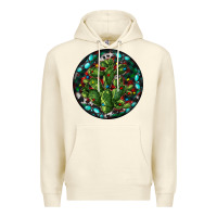 Sandshell Christmas Santa Claus round Premium Hoodie - RanaPortraitStore