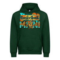 Forest Green basketball mini with leopard Urban Hoodie - Zillion Design Studio