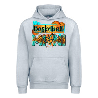 Heather Grey basketball mini with leopard Urban Hoodie - Zillion Design Studio