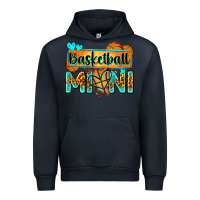 Navy basketball mini with leopard Urban Hoodie - Zillion Design Studio