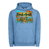 Pigment Pebble Blue basketball mini with leopard Urban Hoodie - Zillion Design Studio
