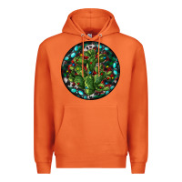 Carrot Christmas Santa Claus round Premium Hoodie - RanaPortraitStore