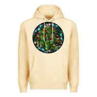 Pina Colada Christmas Santa Claus round Premium Hoodie - RanaPortraitStore