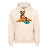 Sandshell german shepherd with food bowl Urban Hoodie - texasbilliewilder