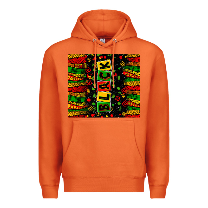 Black License Letters Premium Hoodie by Zillion Design Studio | Teevron