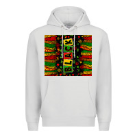 Dove Grey black license letters Premium Hoodie - Zillion Design Studio