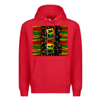 Red black license letters Premium Hoodie - Zillion Design Studio