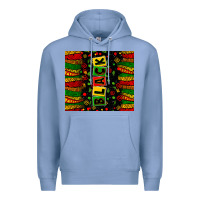 Colony Blue black license letters Premium Hoodie - Zillion Design Studio