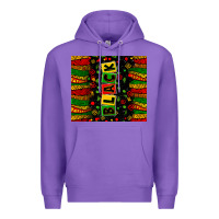 Purple black license letters Premium Hoodie - Zillion Design Studio
