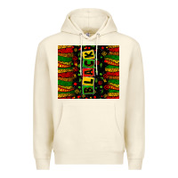 Sandshell black license letters Premium Hoodie - Zillion Design Studio