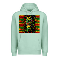 Seafoam black license letters Premium Hoodie - Zillion Design Studio