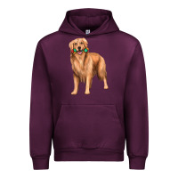 Mauve Wine golden retriever with toys Urban Hoodie - texasbilliewilder