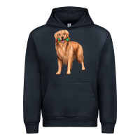Navy golden retriever with toys Urban Hoodie - texasbilliewilder