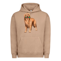 Pigment Burro golden retriever with toys Urban Hoodie - texasbilliewilder