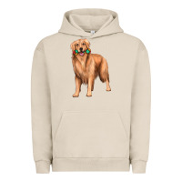 Pigment French Oak golden retriever with toys Urban Hoodie - texasbilliewilder