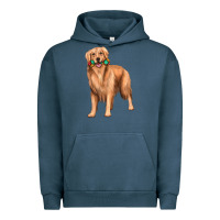 Pigment Midnight Navy golden retriever with toys Urban Hoodie - texasbilliewilder