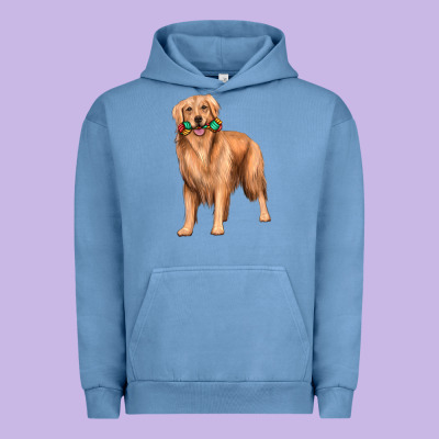 Golden Retriever With Toys Urban Hoodie Designed By Texasbilliewilder