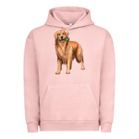 Pigment Salmon golden retriever with toys Urban Hoodie - texasbilliewilder
