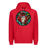 Red Christmas skull Premium Hoodie - RanaPortraitStore