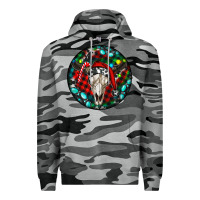 Slate Camo Christmas skull Premium Hoodie - RanaPortraitStore