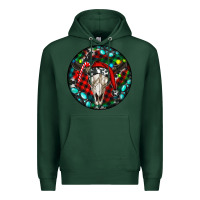 Sports Green Christmas skull Premium Hoodie - RanaPortraitStore