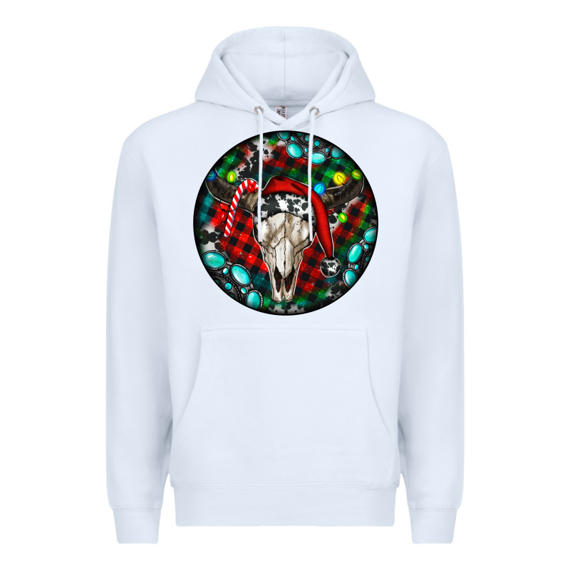 Christmas Skull Premium Hoodie by RanaPortraitStore | Teevron