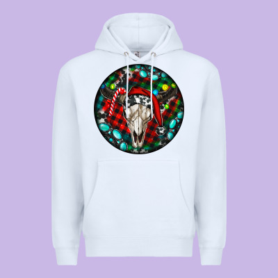 Christmas Skull Premium Hoodie Designed By Ranaportraitstore