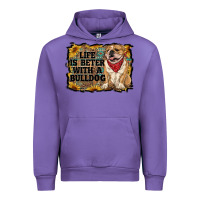 Tulip life is better with a bulldog Urban Hoodie - RanaPortraitStore