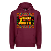 Burgundy black history month Premium Hoodie - Zillion Design Studio