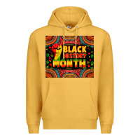 Mustard black history month Premium Hoodie - Zillion Design Studio
