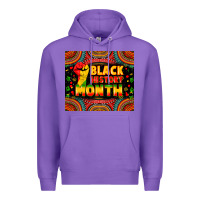 Purple black history month Premium Hoodie - Zillion Design Studio