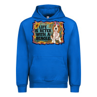Cobalt life is better with a beagle Urban Hoodie - RanaPortraitStore