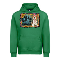 Emerald life is better with a beagle Urban Hoodie - RanaPortraitStore