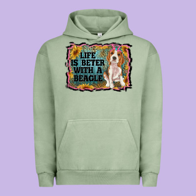 Life Is Better With A Beagle Urban Hoodie Designed By Ranaportraitstore
