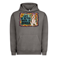 Pigment Tornado life is better with a beagle Urban Hoodie - RanaPortraitStore