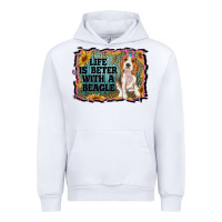 White life is better with a beagle Urban Hoodie - RanaPortraitStore