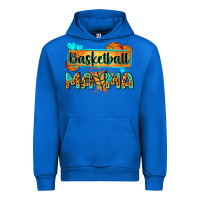 Cobalt basketball mama with leopard Urban Hoodie - Zillion Design Studio